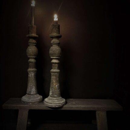 houten kandelaar