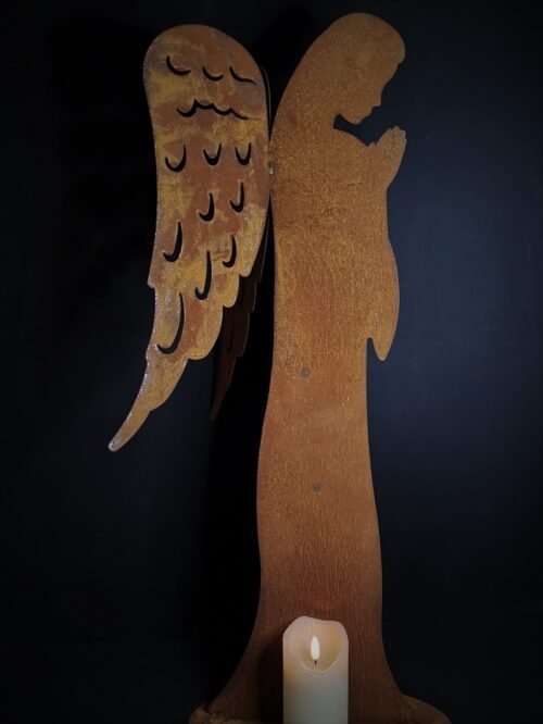 Roestige engel 75cm