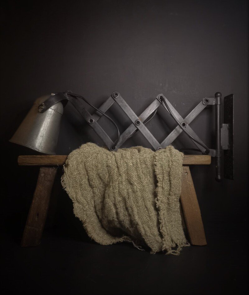 Schaar wandlamp metaal
