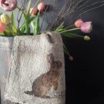 Gekleurde shabby doek konijn