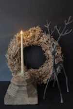Gotische LED dinerkaarsen van 38cm goud - Afbeelding 2