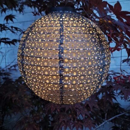 Grijze solar lampion 25