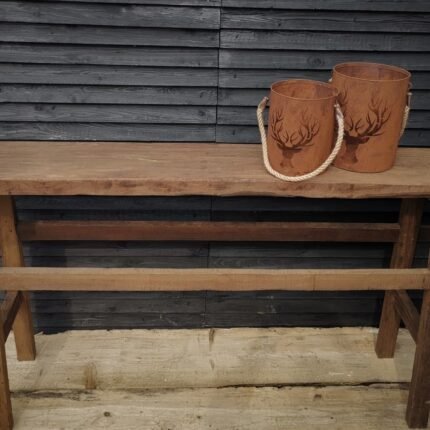 Houten side table 170cm