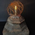 Led kaars beige 15cm