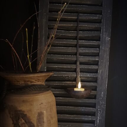 Metalen lepel met roest