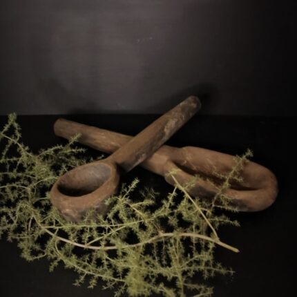 Oude houten lepel