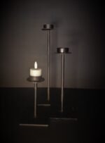 Set van 3 metalen theelichthouders - Afbeelding 3