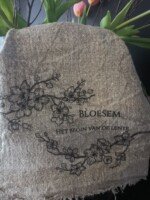 Shabby doekje bloesem