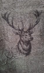 Shabby doekje rendier close up afbeelding