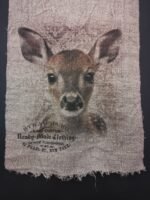 Shabby wanddoek met hertje