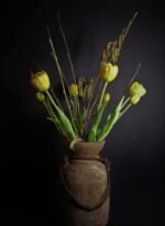 Dubbele tulp yellow 44cm