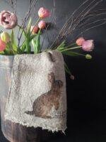 Gekleurde shabby doek konijn