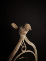 Grijs metalen lantaarn met vogel - Afbeelding 2
