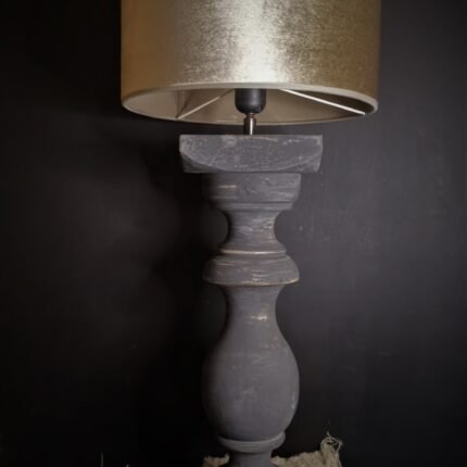 Grote grijze balusterlamp 50