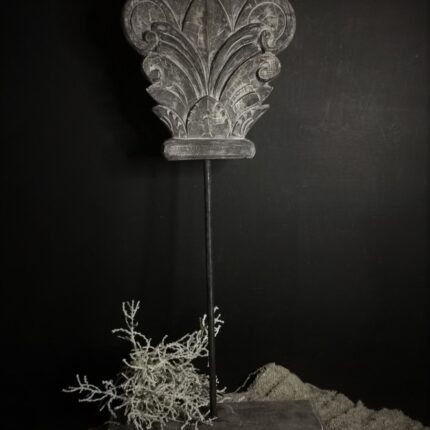 Houten ornament met gravure