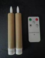 Led kaars beige 15cm