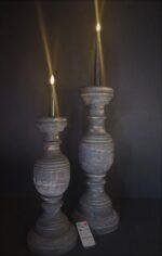 Led kaars black 15cm