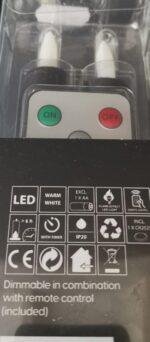 Led kaars black 15cm