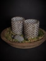 Opengewerkt metalen windlicht - Afbeelding 2