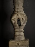 Oude houten duo kandelaar rond - Afbeelding 4