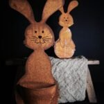 Roestige haas met buidel