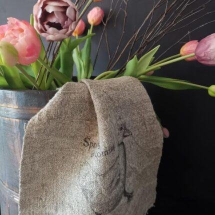 Shabby doekje lente eend