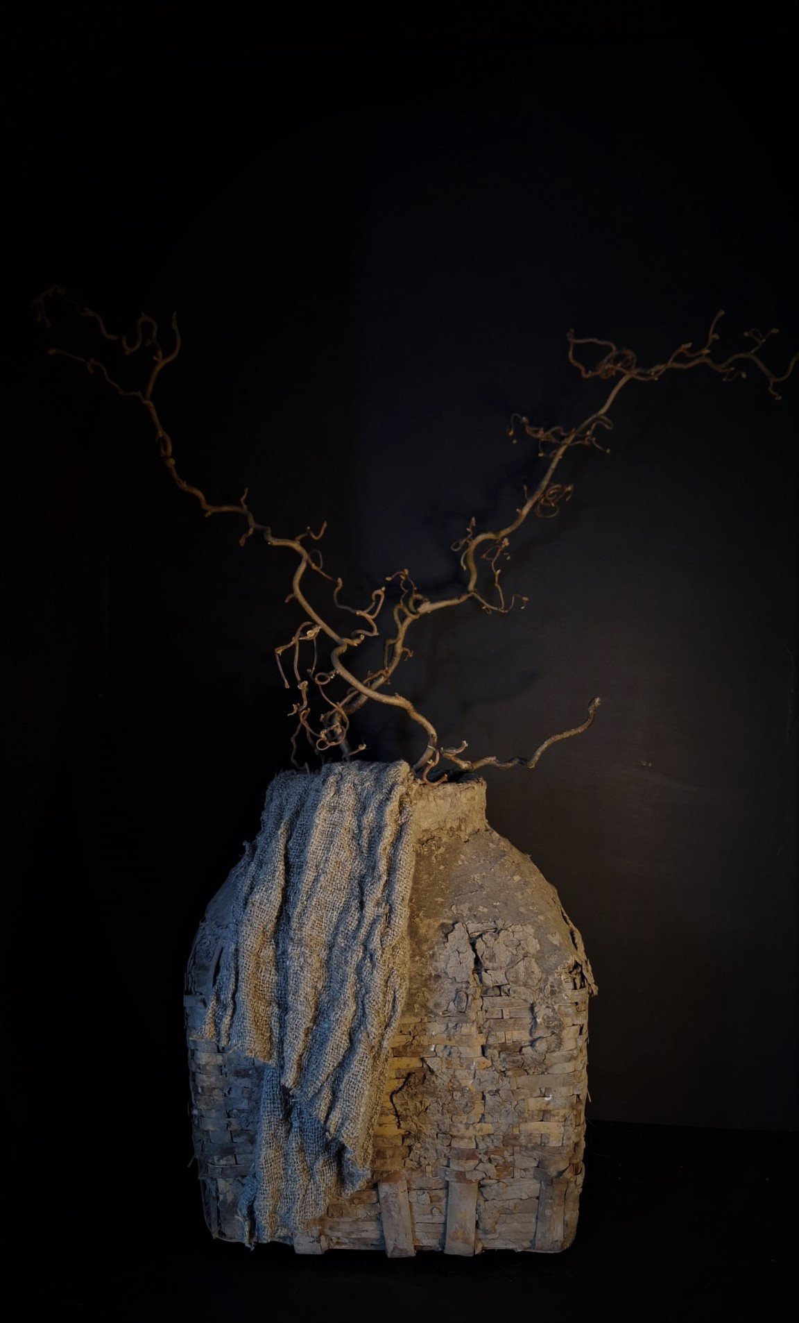 vismand-60x45 1 vismand met takken landelijke decoratie