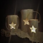 Windlicht reliëf ster S