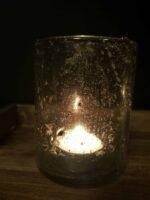 Windlicht steenslag XS – landelijke waxinelichthouder foto 2