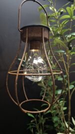 Solar hanglamp in roestkleurig metaal met stoer design