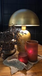 Gouden tafellamp van Countryfield in landelijke stijl