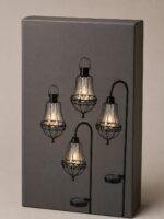 Set van 4 solar tuinverlichting - Afbeelding 3