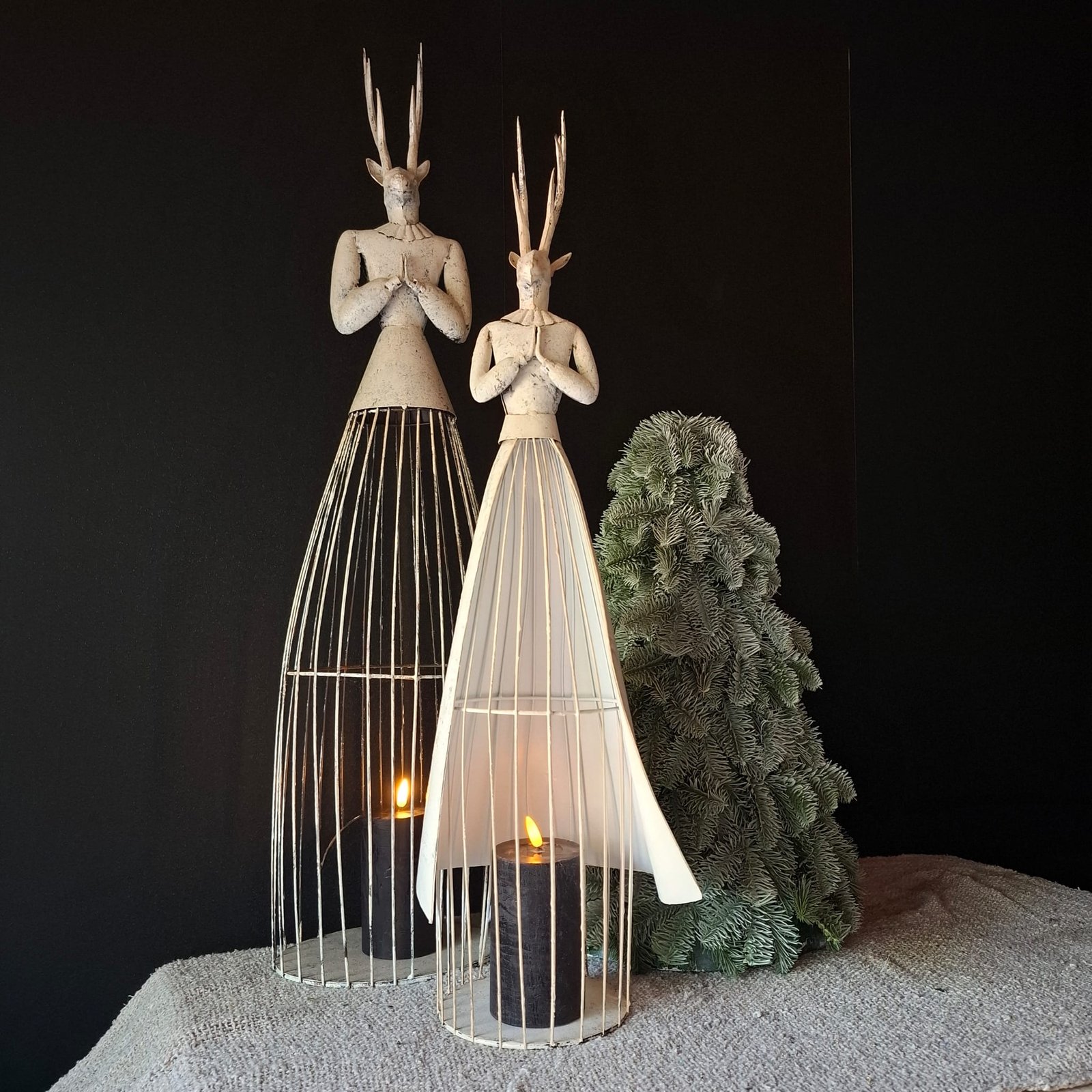 metalen-hert-met-rok 1 Metalen hert met rok voor kaars