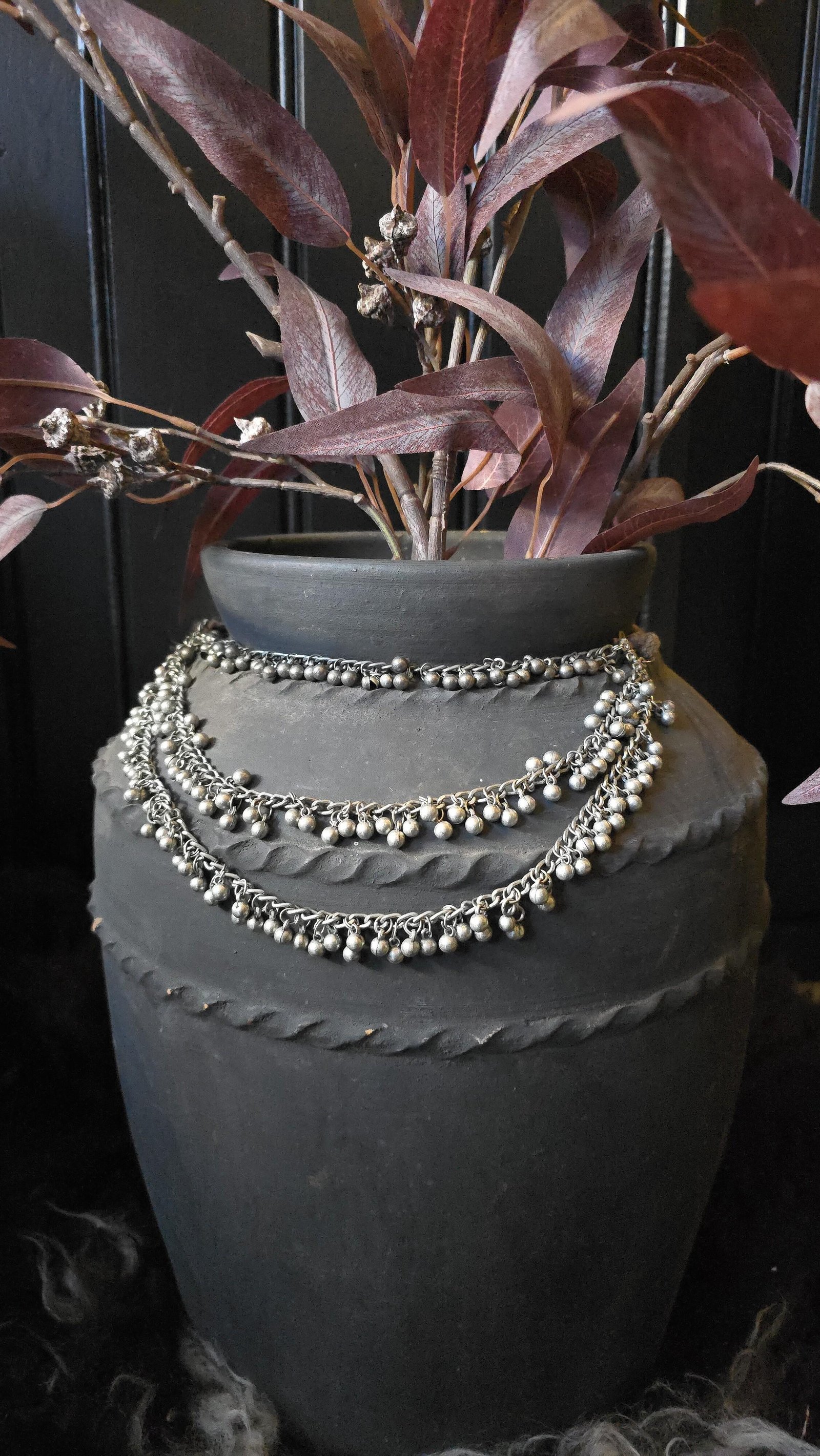 Kruikketting munten met touw Kruikketting munten met touw