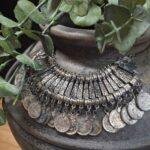 Kruikketting met muntdetails – ca. 40 cm | Landelijke kruikdecoratie