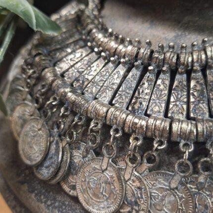 Kruikketting met muntdetails – ca. 40 cm | Landelijke kruikdecoratie