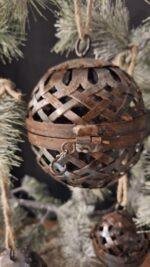 Metalen mini deco ballen foto 3