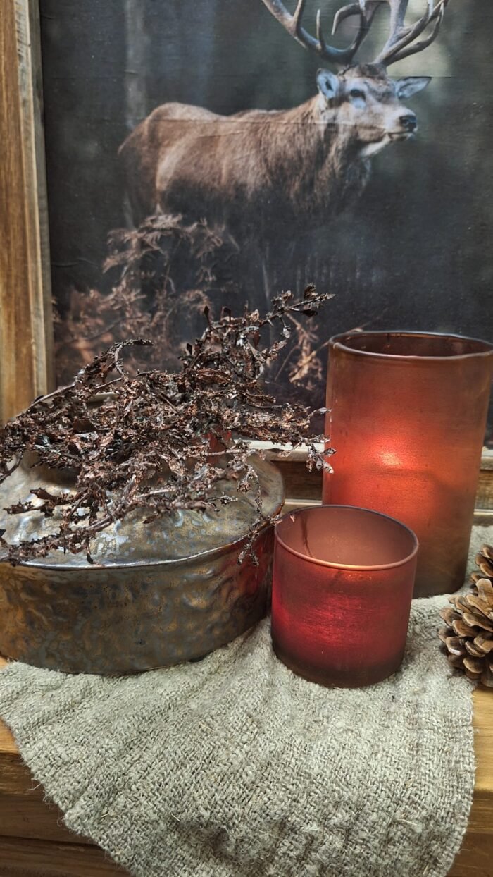 Robuuste metalen pot in sobere landelijke stijl – maat M