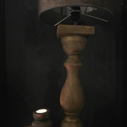 Baluster 50cm black gold
