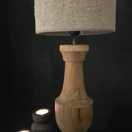 Houten tafellamp