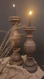 Houten kandelaar 47cm