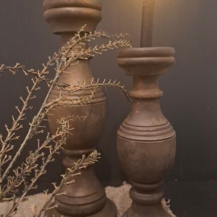 Houten kandelaar 47cm