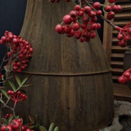 Houten karnpot 43cm
