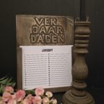 Verjaardagskalender met losse vellen