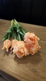 Papegaai kunsttulp zalm 40cm - Afbeelding 2