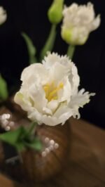 Papegaai kunsttulp wit 40cm