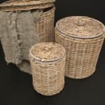 Ronde Rattan Opbergmanden