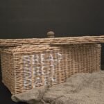 Rattan broodmand met deksel