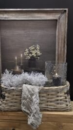 Rattan vensterbankmand B40xH30cm