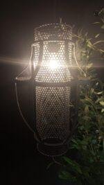 Grijze hanglamp – sobere stijl